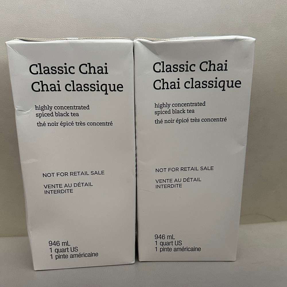 New 2 Starbucks Classic Chai Spiced Black Tea